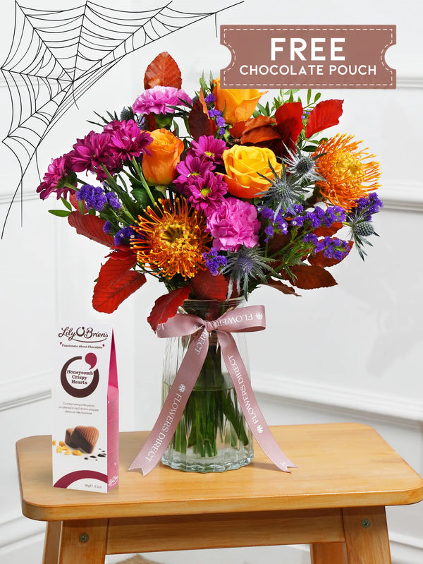 Crisp Meadow - Vase with Free Chocolate Pouch