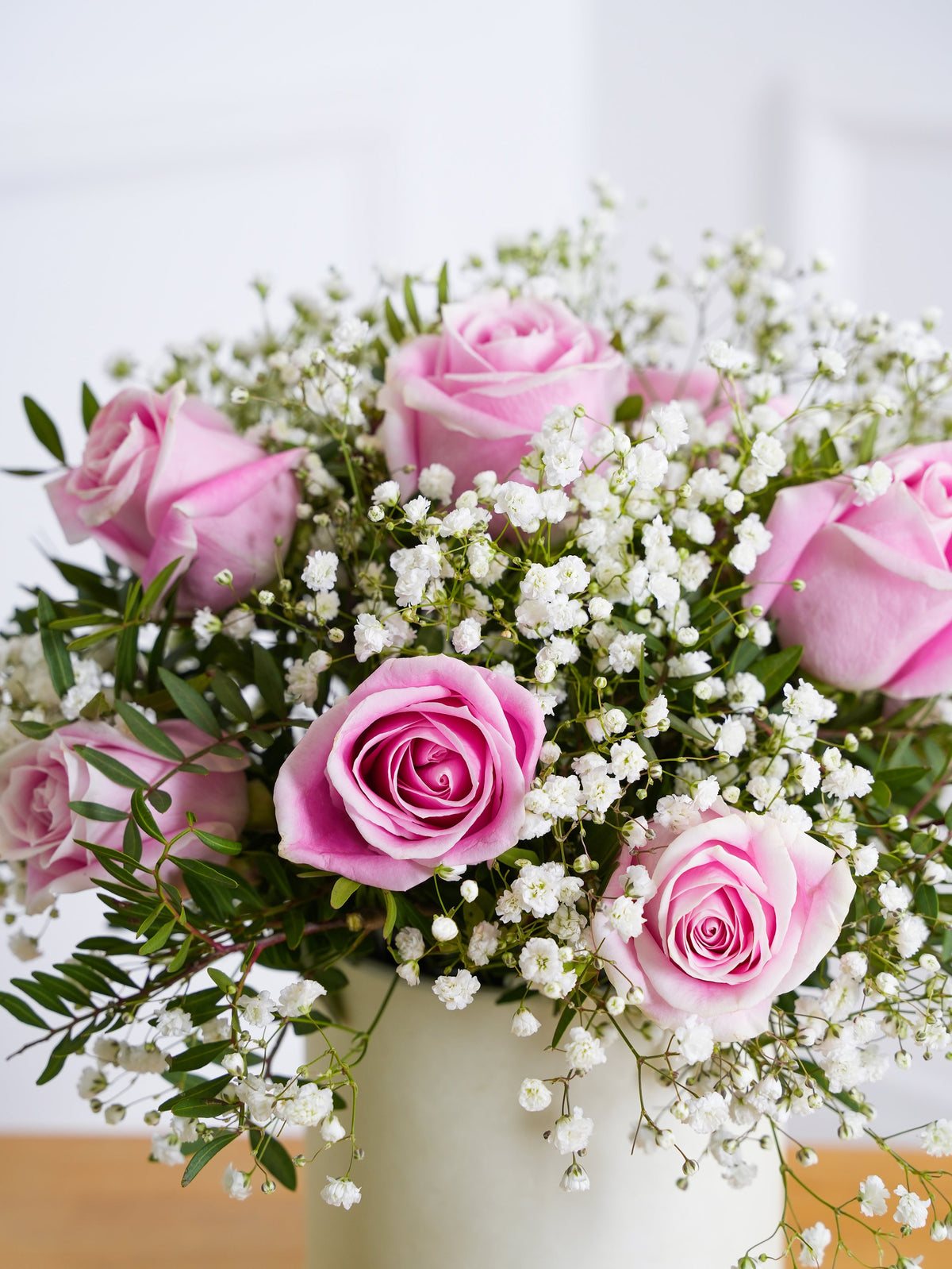 Birthday Pink Roses - Hatbox