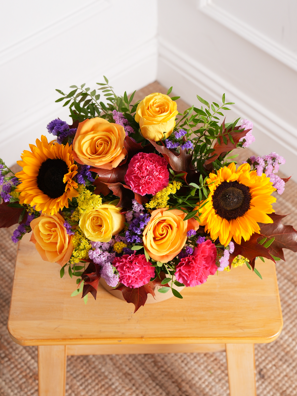 Thank You Autumn Charm - Hatbox with Free Chocolate Set