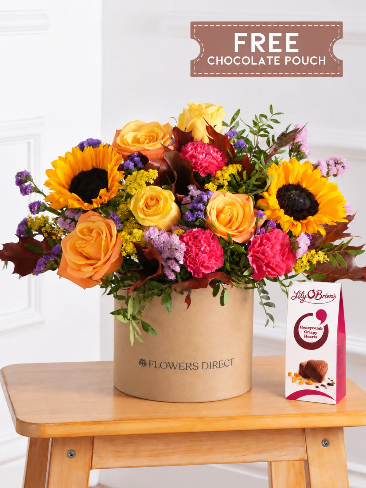Autumn Charm Hatbox free chocolate pouch