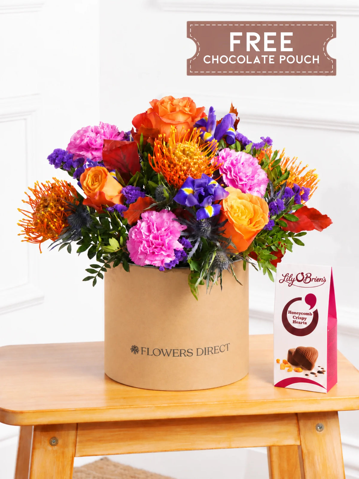 Crisp Meadow Hatbox free chocolate pouch