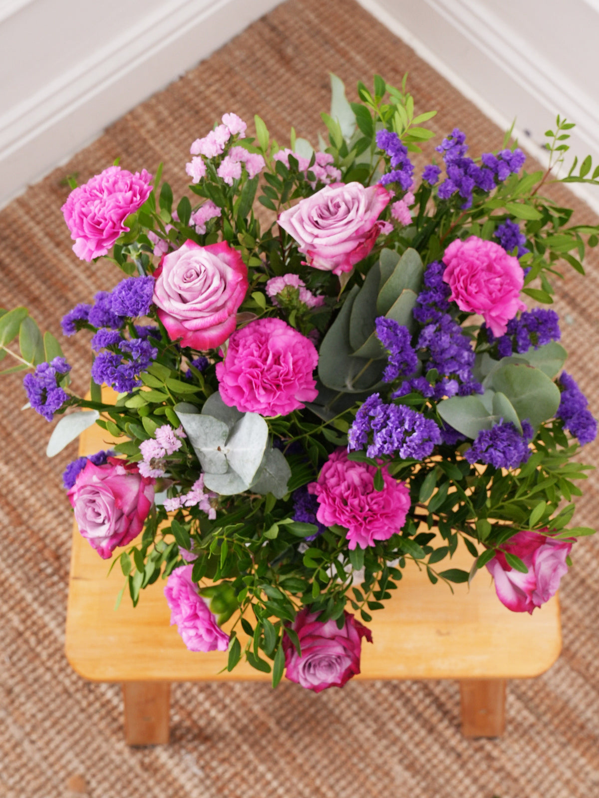 Purple Majesty - Vase with Free Get Well Balloon