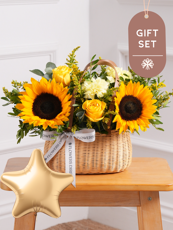 Sunflower Basket Gift Set