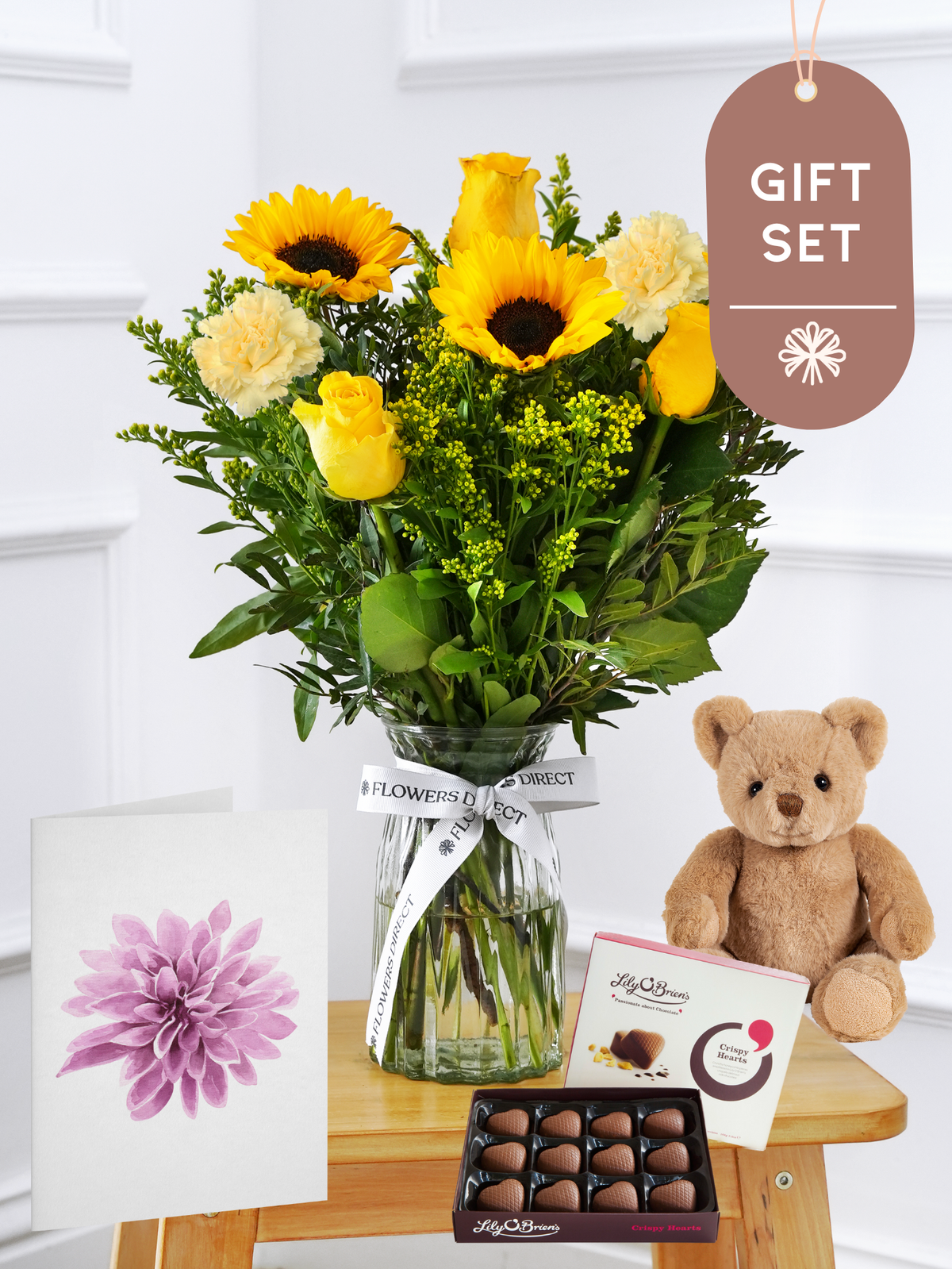 Sunflower Vase Gift Set