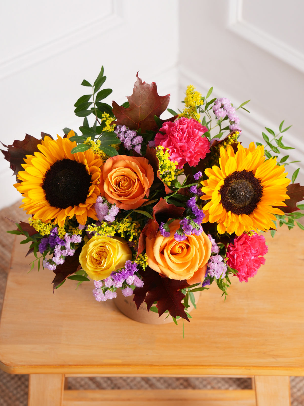 Thank You Autumn Charm - Hatbox with Free Chocolate Set