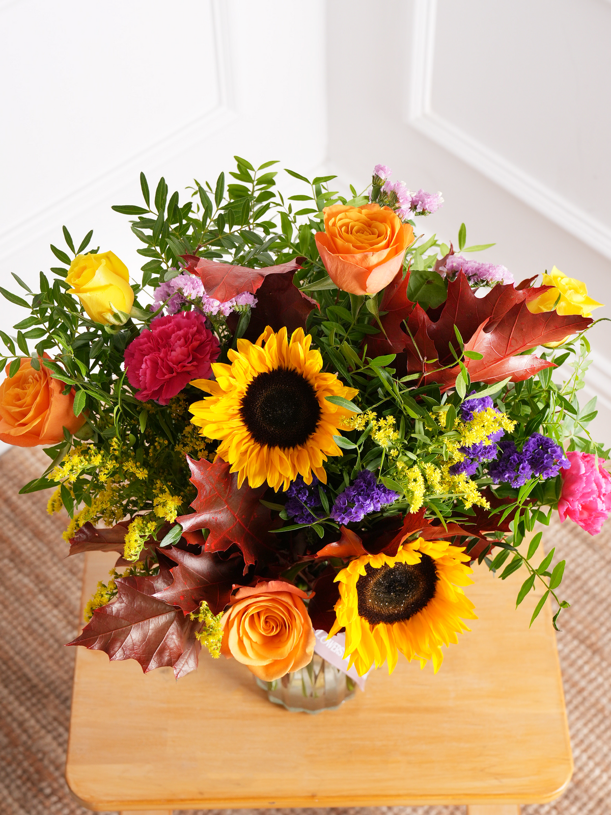 Birthday Autumn Charm - Vase (Complimentary Birthday Balloon)