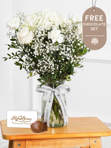 Mother's Day Pure Bliss - Vase with Free Chocolate Set
