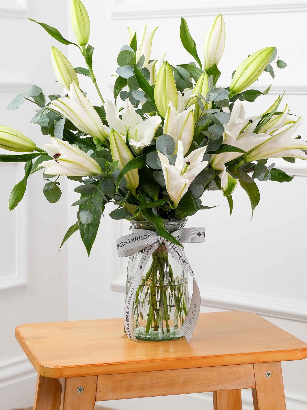 Sympathy White Lily - Vase