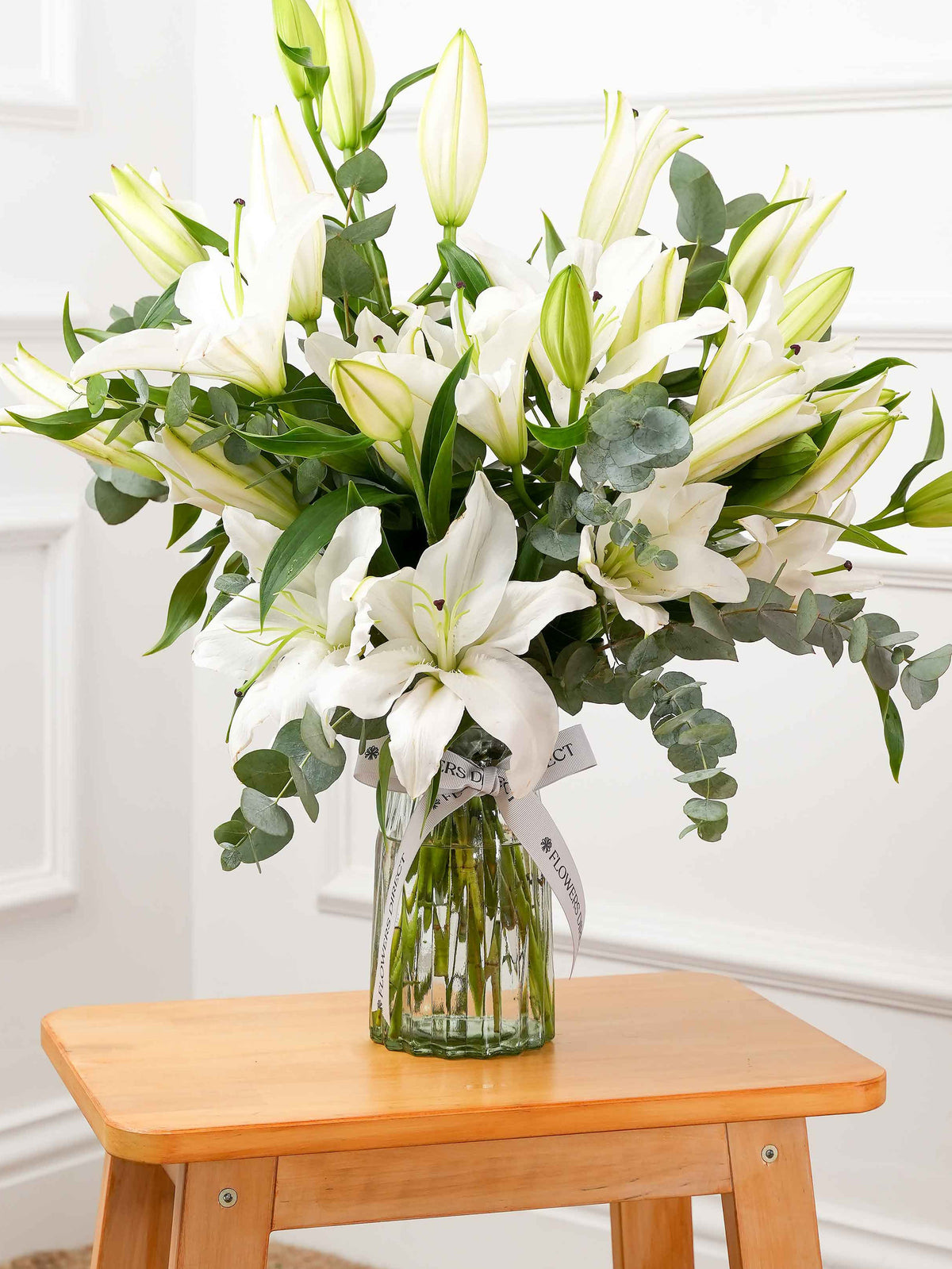 Sympathy White Lily - Vase