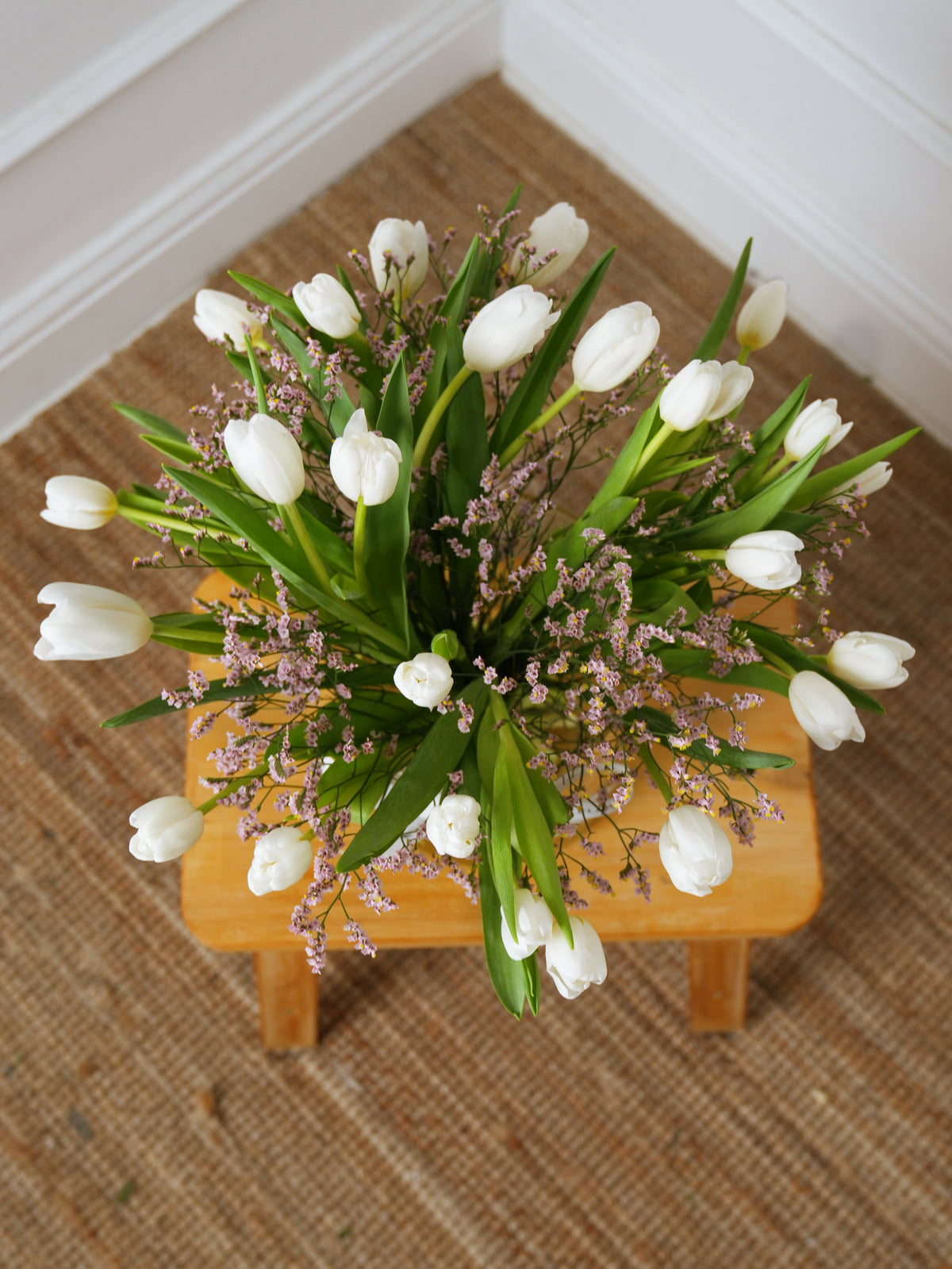 Easter White Tulips - Vase