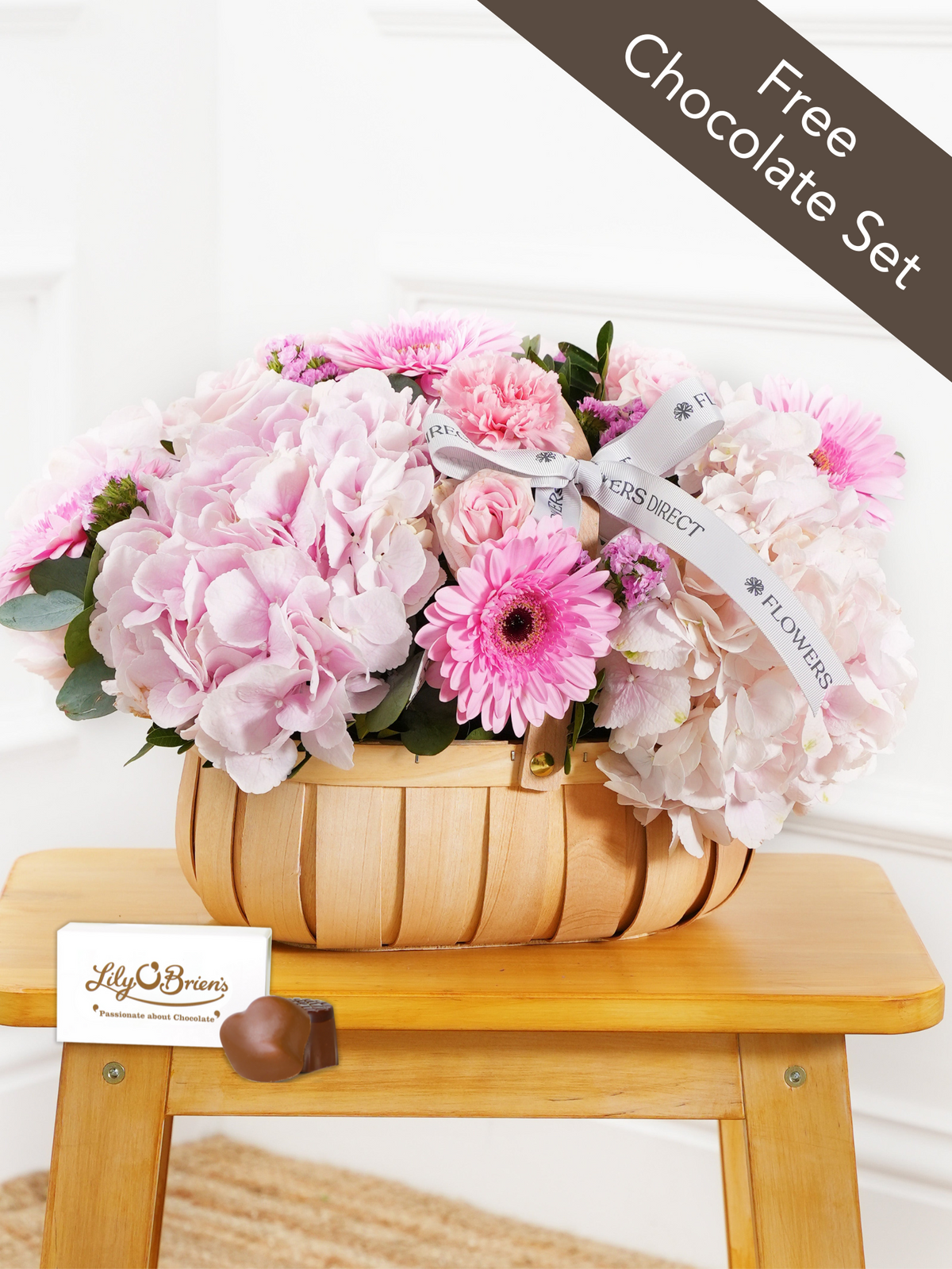 Mother&#39;s Day Sweetheart - Basket with Free Chocolate Set