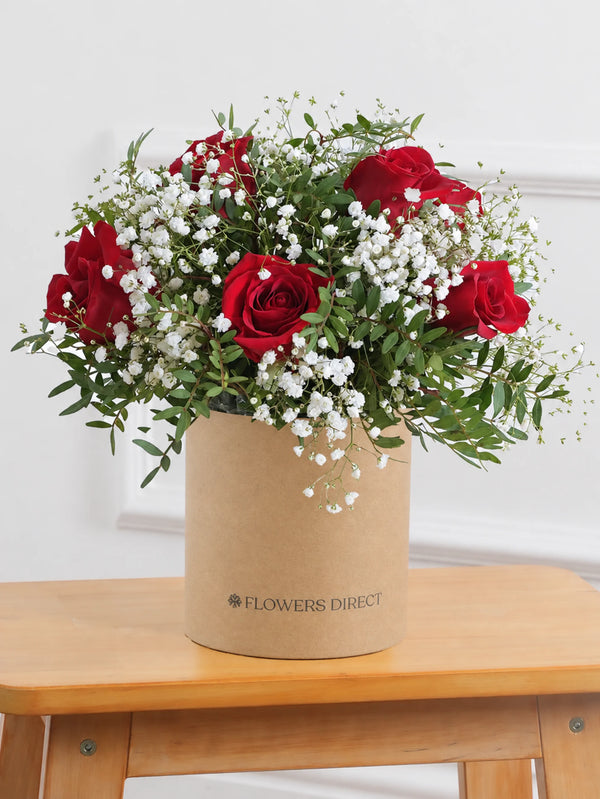 Red Roses Hatbox
