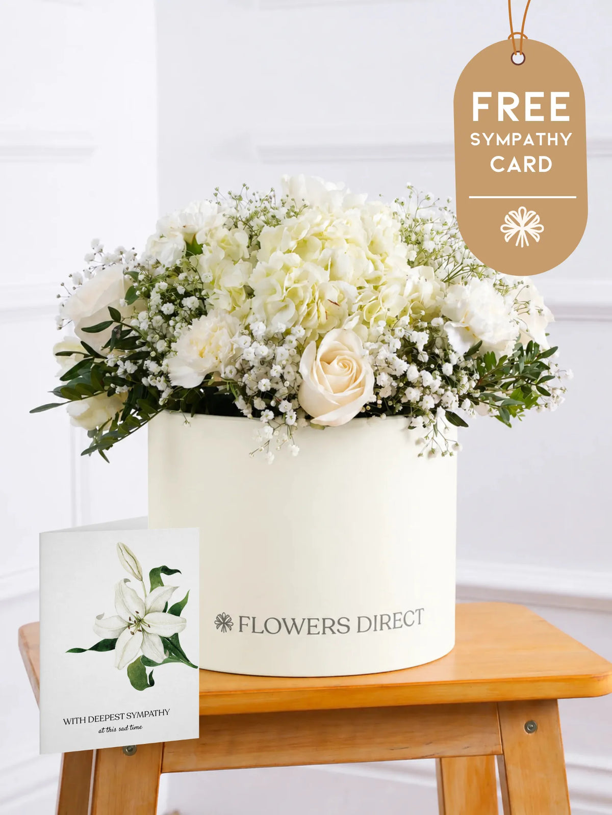 Sympathy Pure Bliss - Hatbox with Free Sympathy card