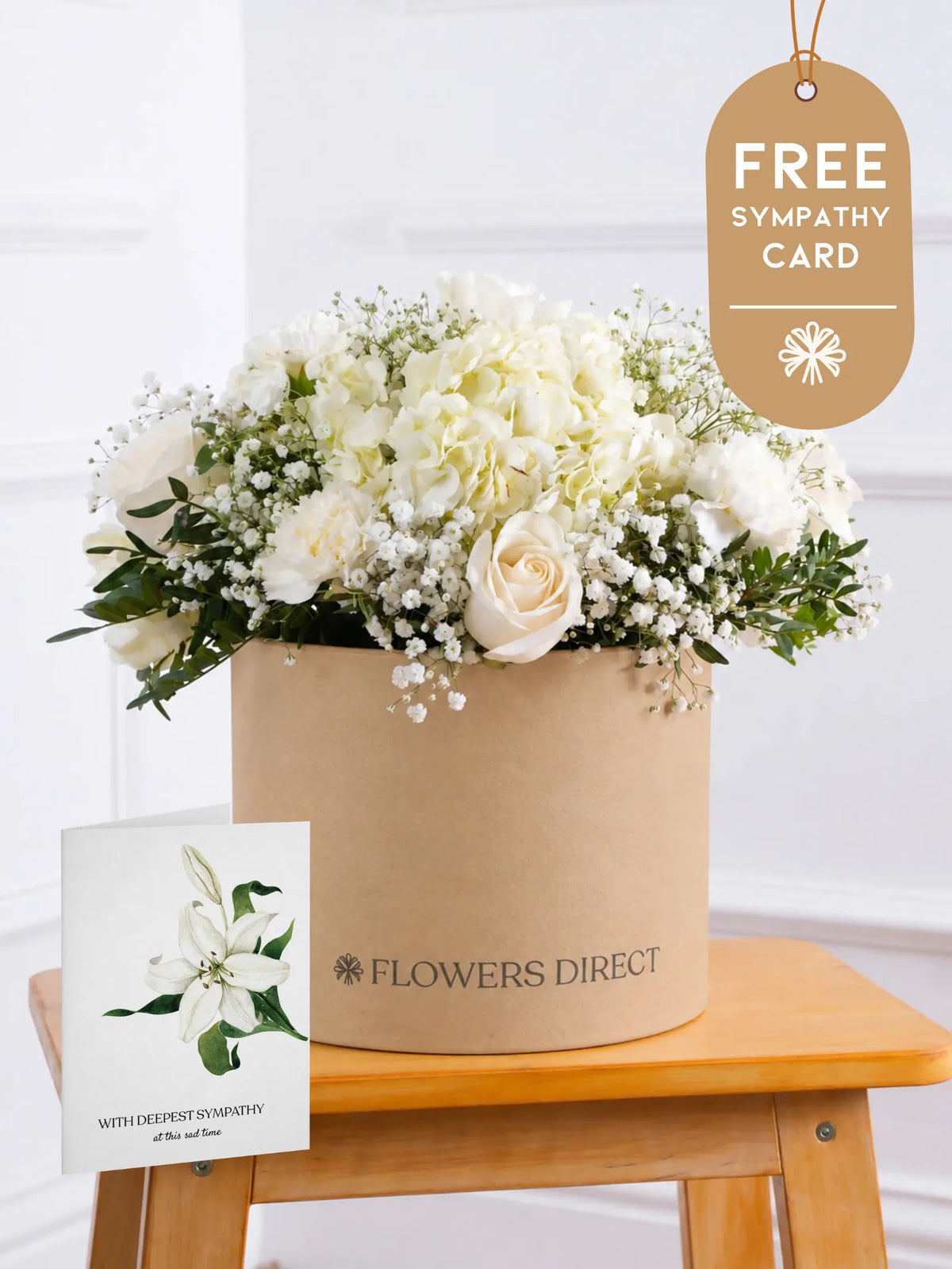 Sympathy Pure Bliss - Hatbox with Free Sympathy card