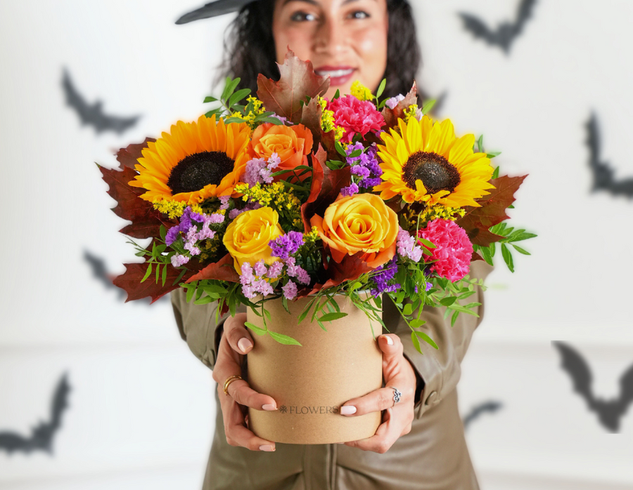Halloween Flower Decorations on a Budget