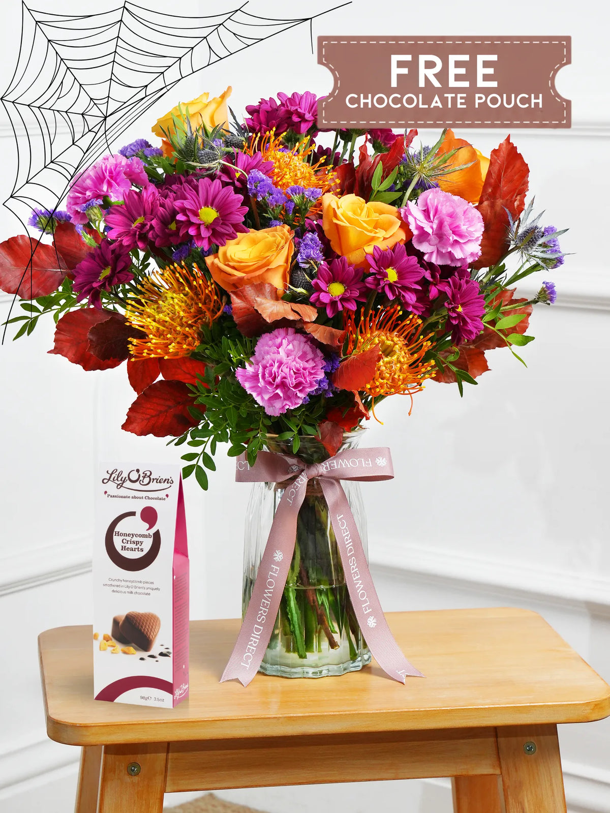 Crisp Meadow - Vase with Free Chocolate Pouch