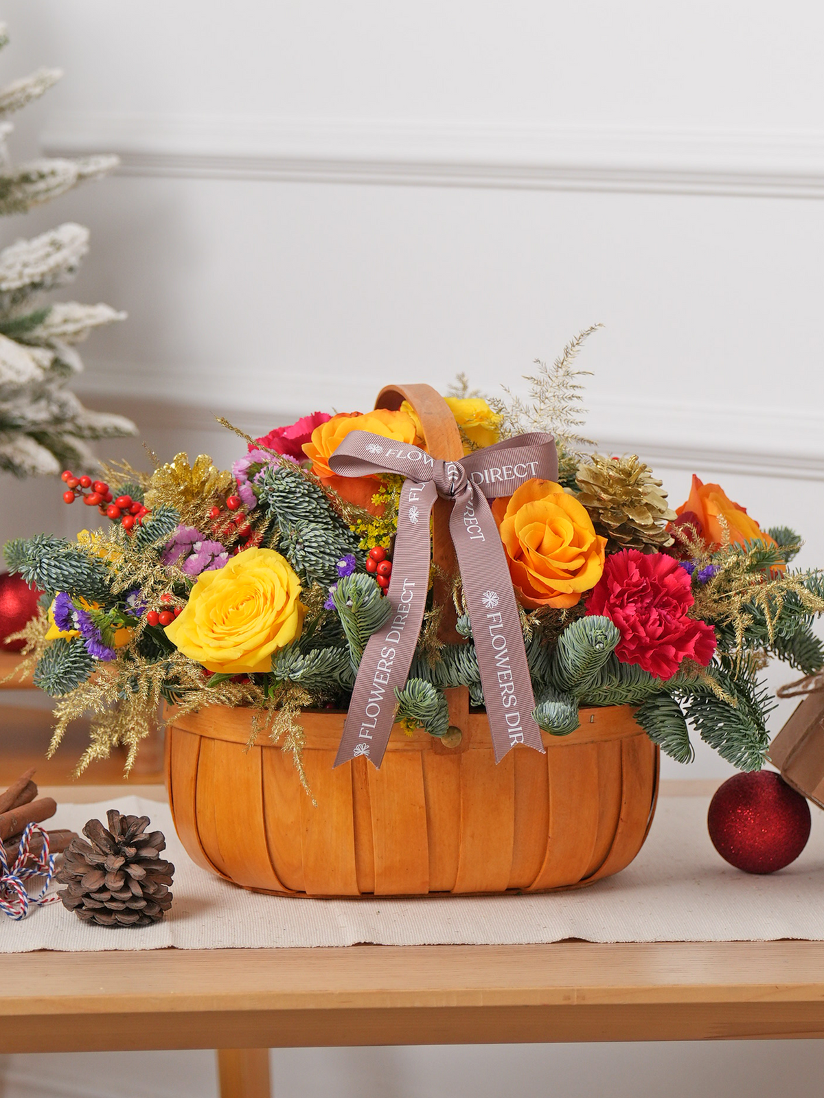 Cheerful Christmas Basket