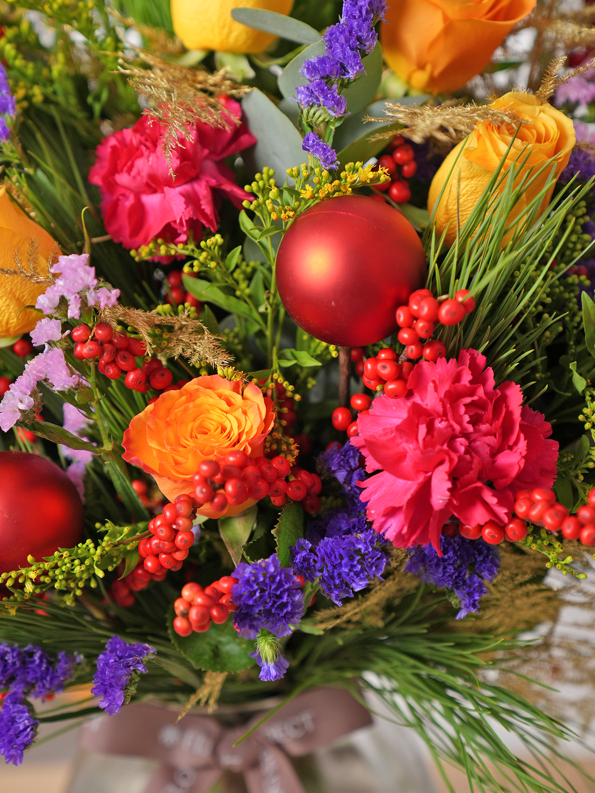 Cheerful Christmas Splendor Vase