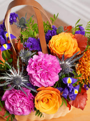 Crisp Meadow Basket – Celebrate the season with the Crisp Meadow Basket, a beautiful mix of fiery orange...
