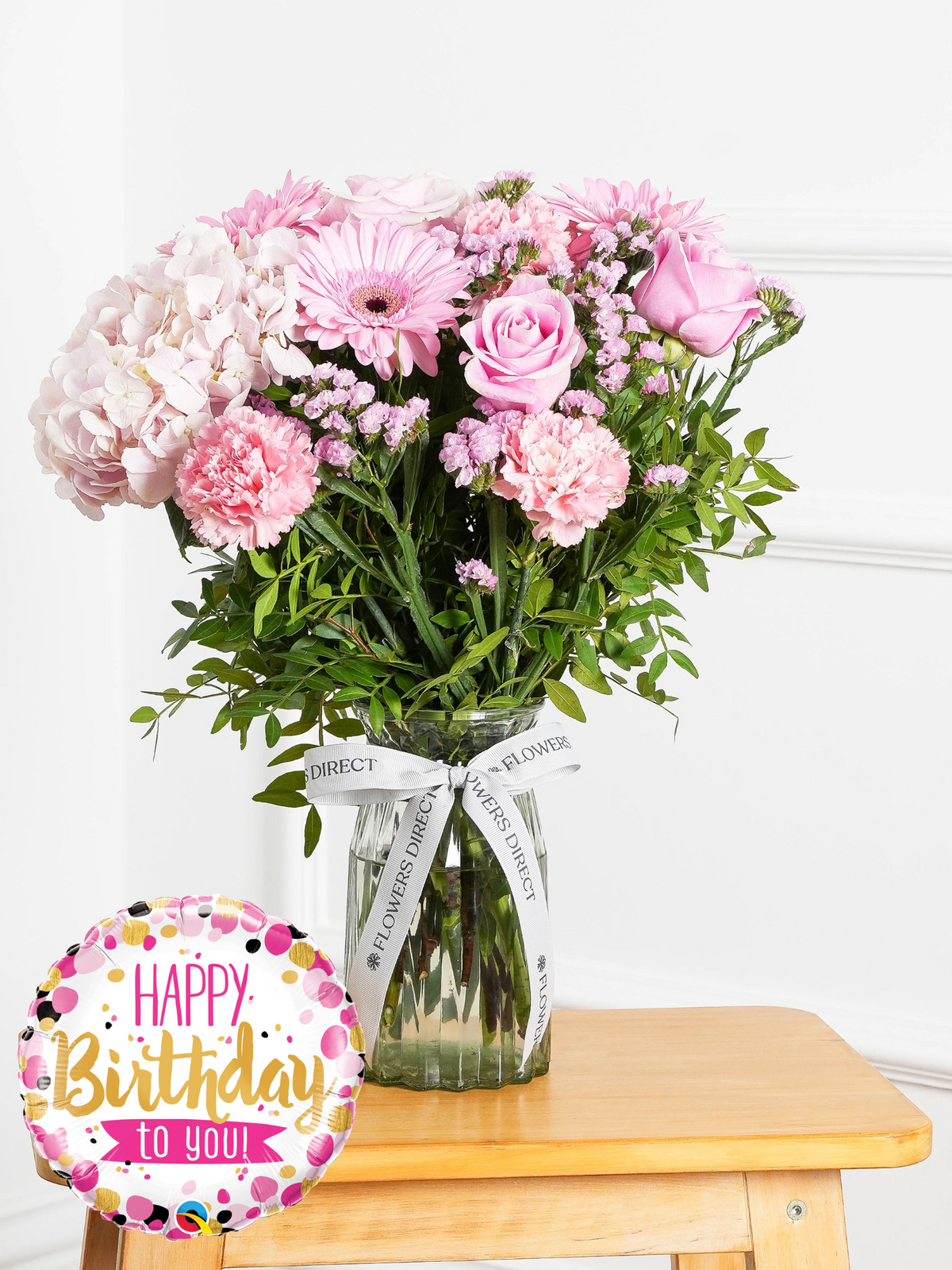 Birthday Sweetheart - Vase (Complimentary Birthday Balloon)