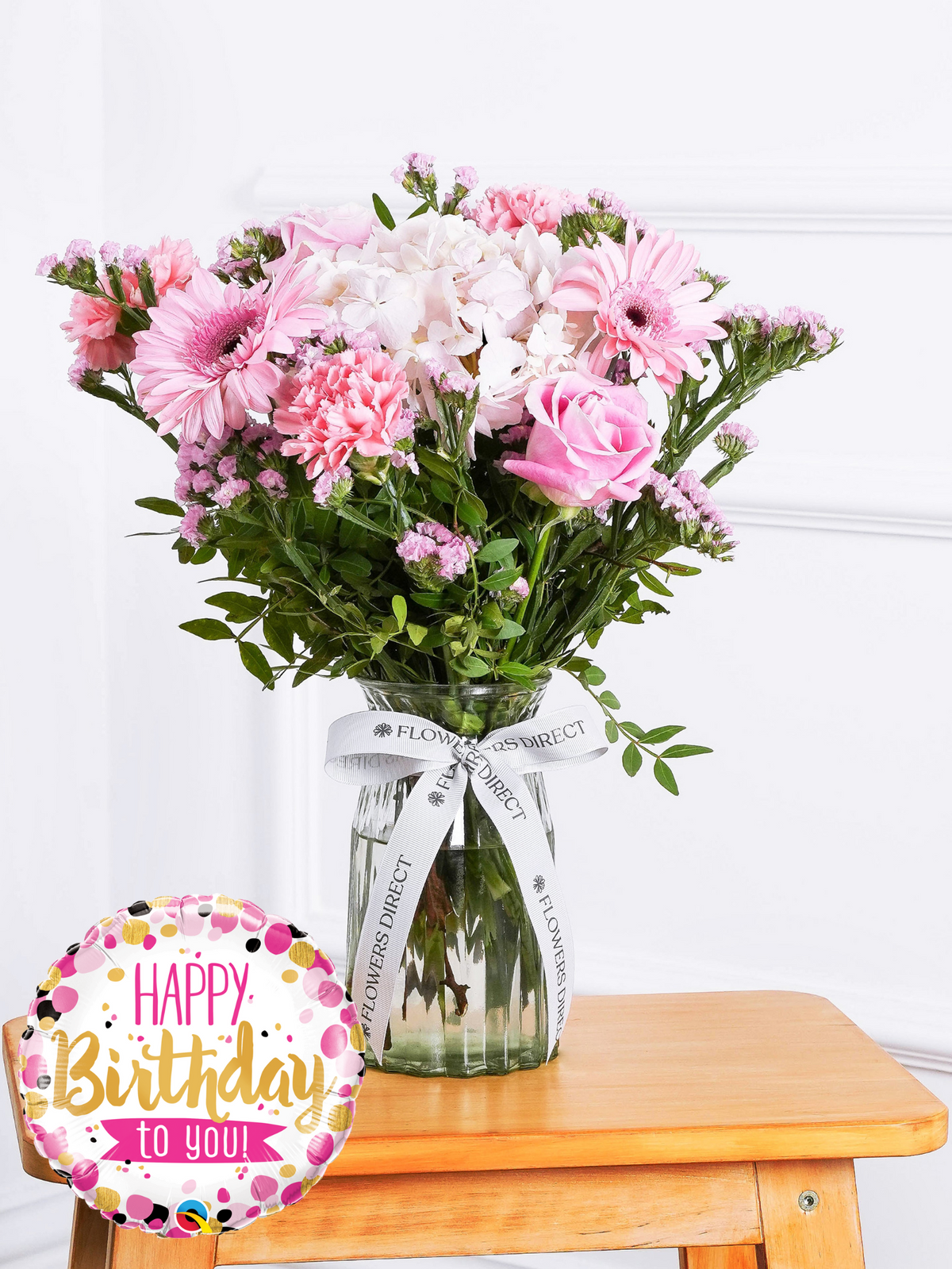 Birthday Sweetheart - Vase (Complimentary Birthday Balloon)