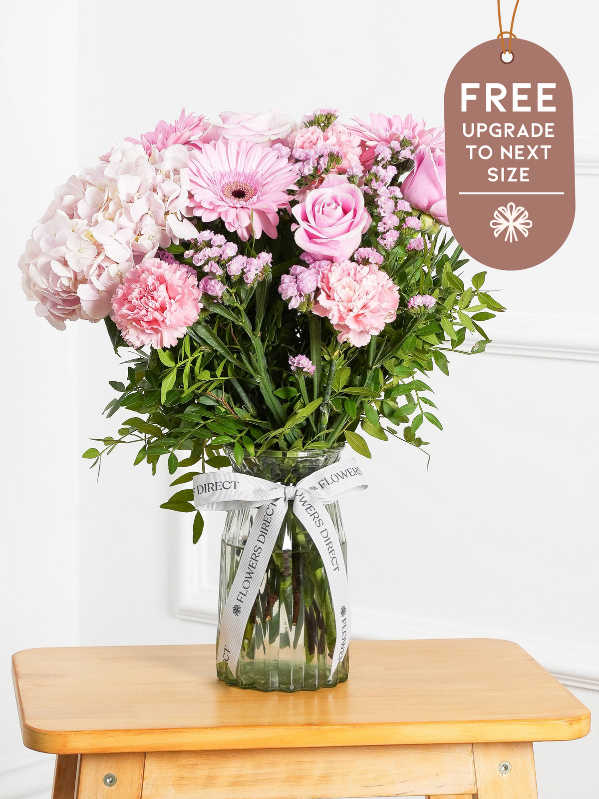 Mother&#39;s Day Sweetheart - Vase with Free Upgrade to Next Size