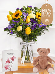 New Baby Iris Bliss - Vase – Perfect for any occasion, Iris Bliss blends timeless elegance with vibrant charm. Featuring Bleu...