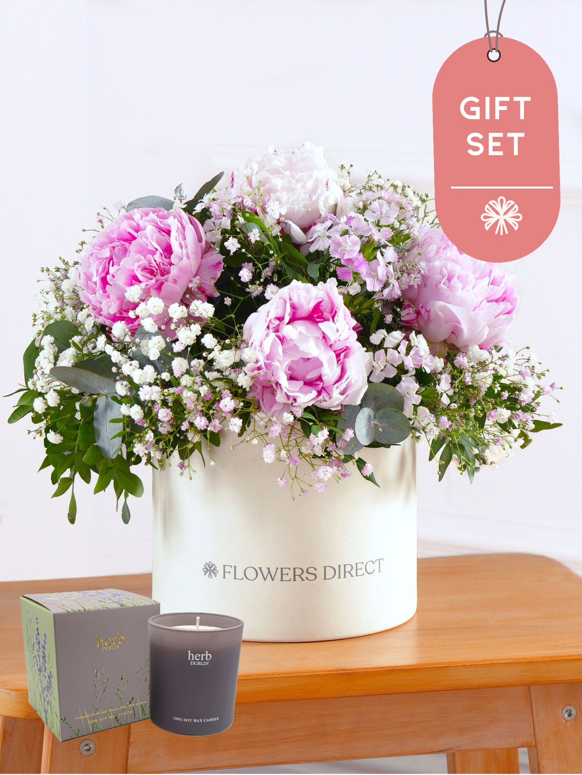 Pink Peony - Hatbox Gift Set