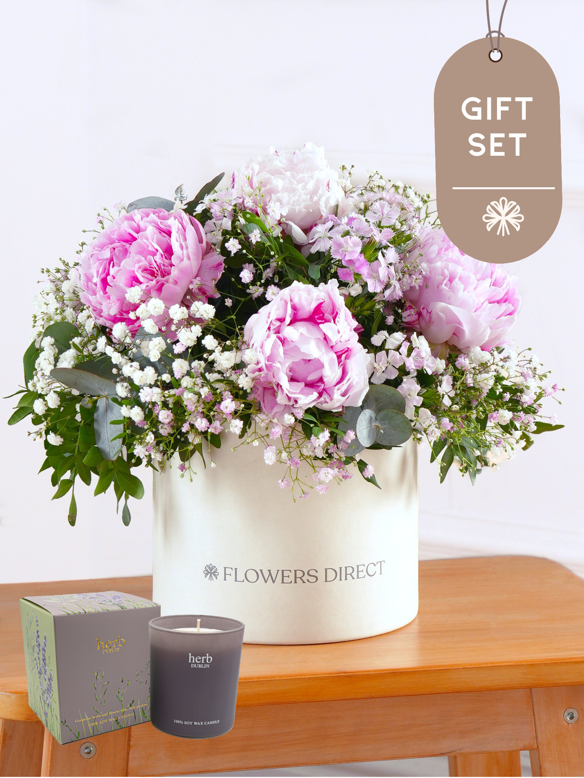 Pink Peony - Hatbox Gift Set