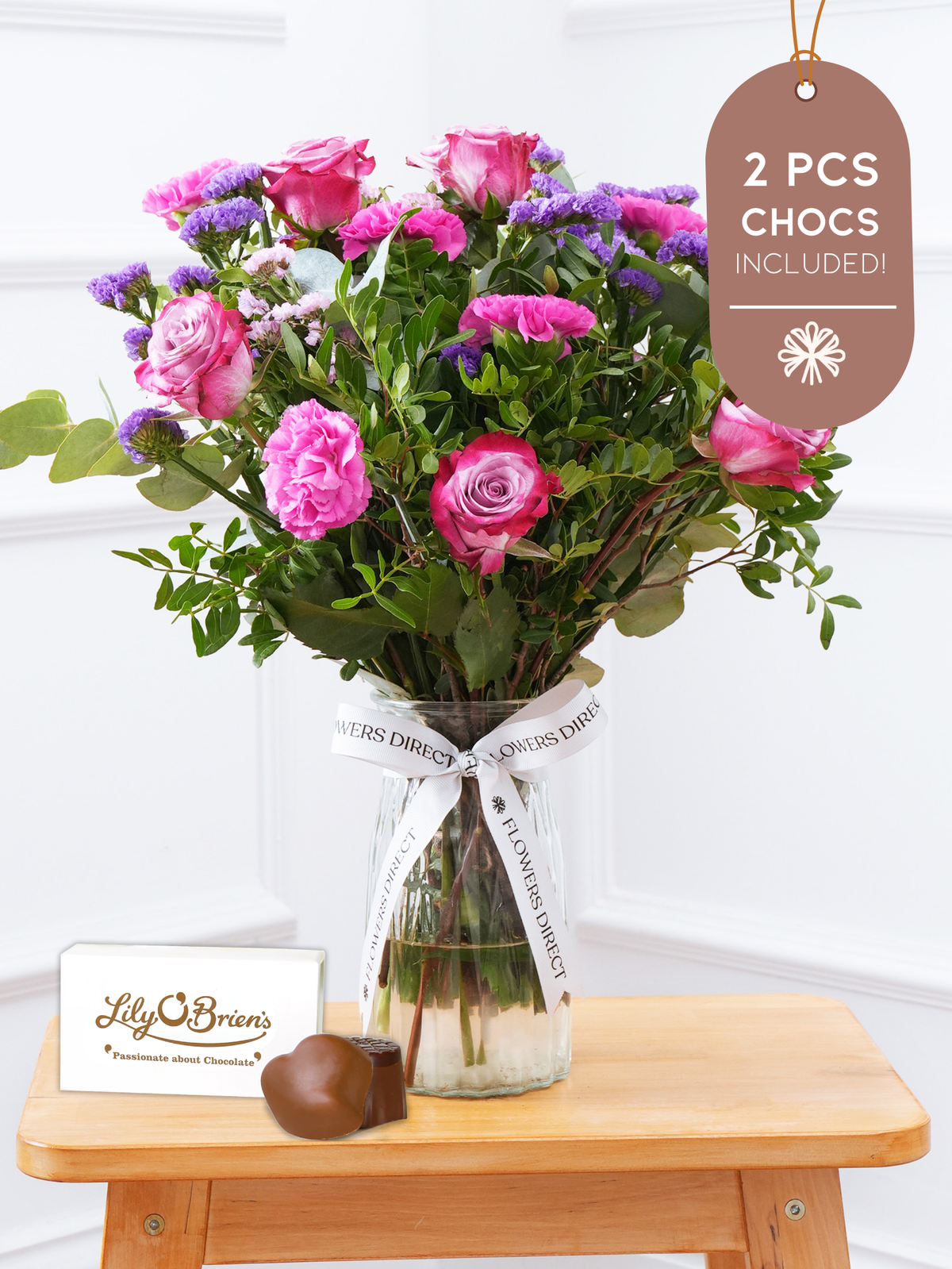 Purple Majesty Vase 2 Pcs Chocs included!