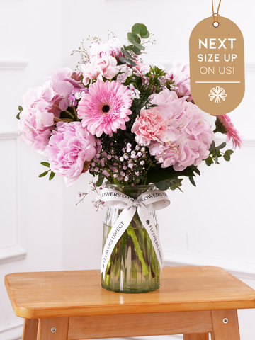 Peony Sweetheart Vase Next Size Up – On Us!