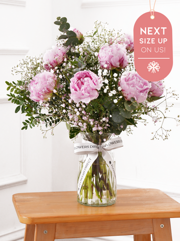 Pink Peony - Vase Next Size Up – On Us!
