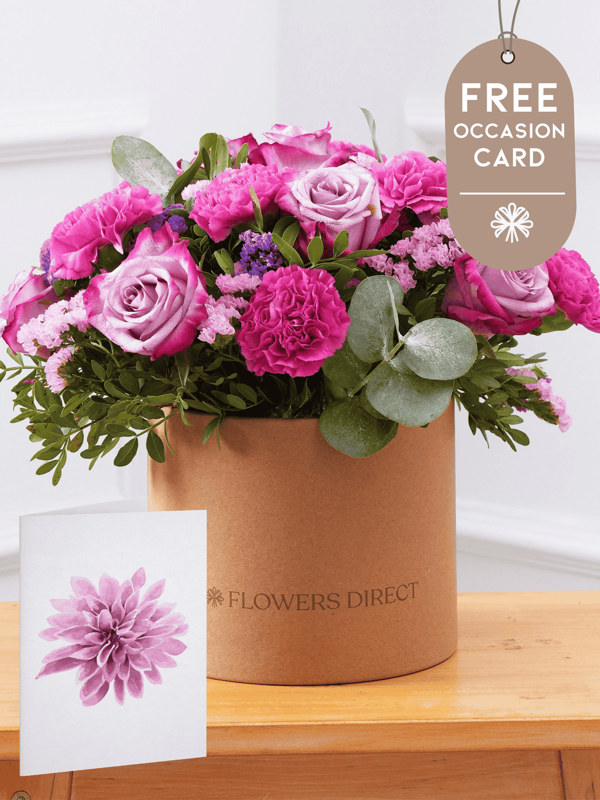 Purple Majesty - Hatbox with Free Occasion Card