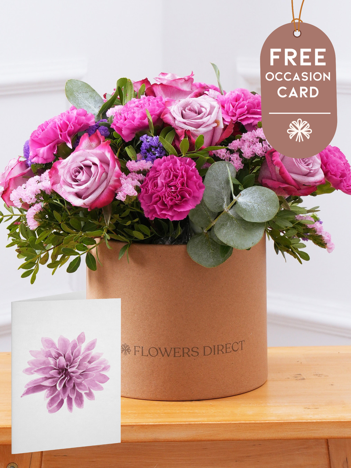 Purple Majesty - Hatbox with Free Occasion Card