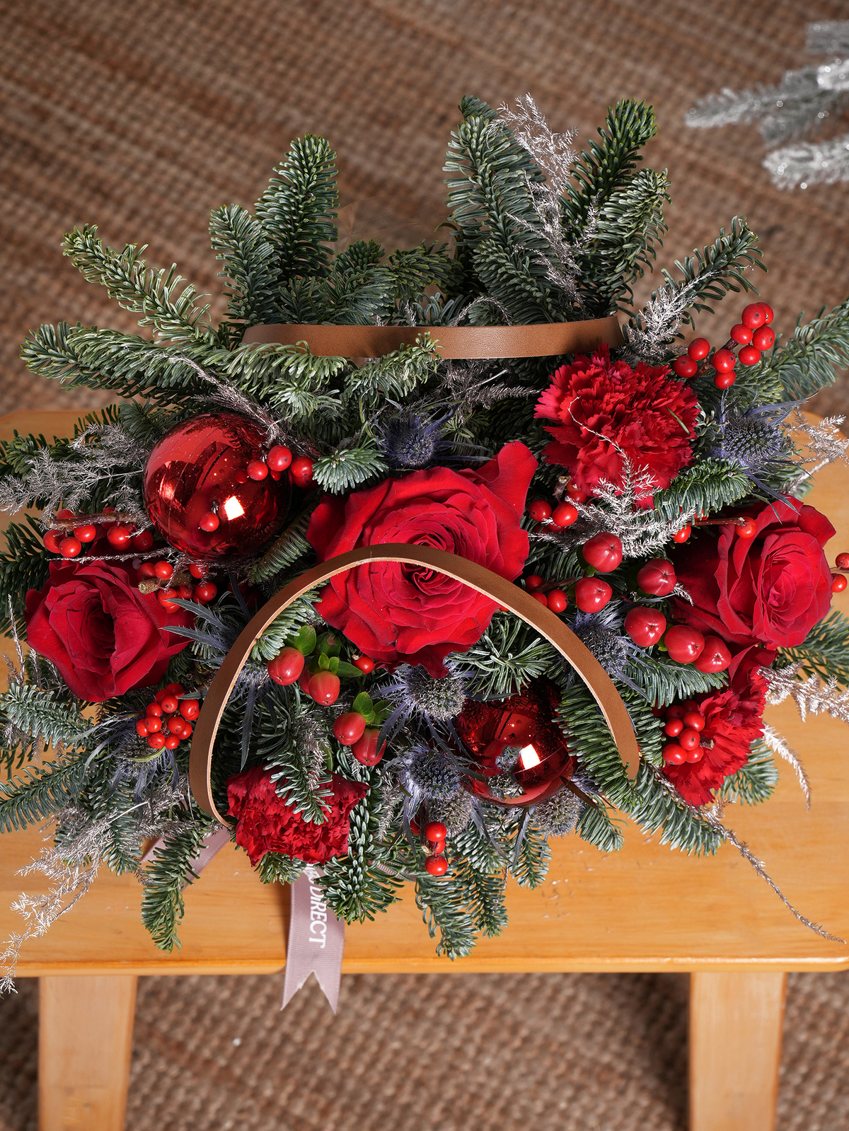 Berry Red Christmas Basket