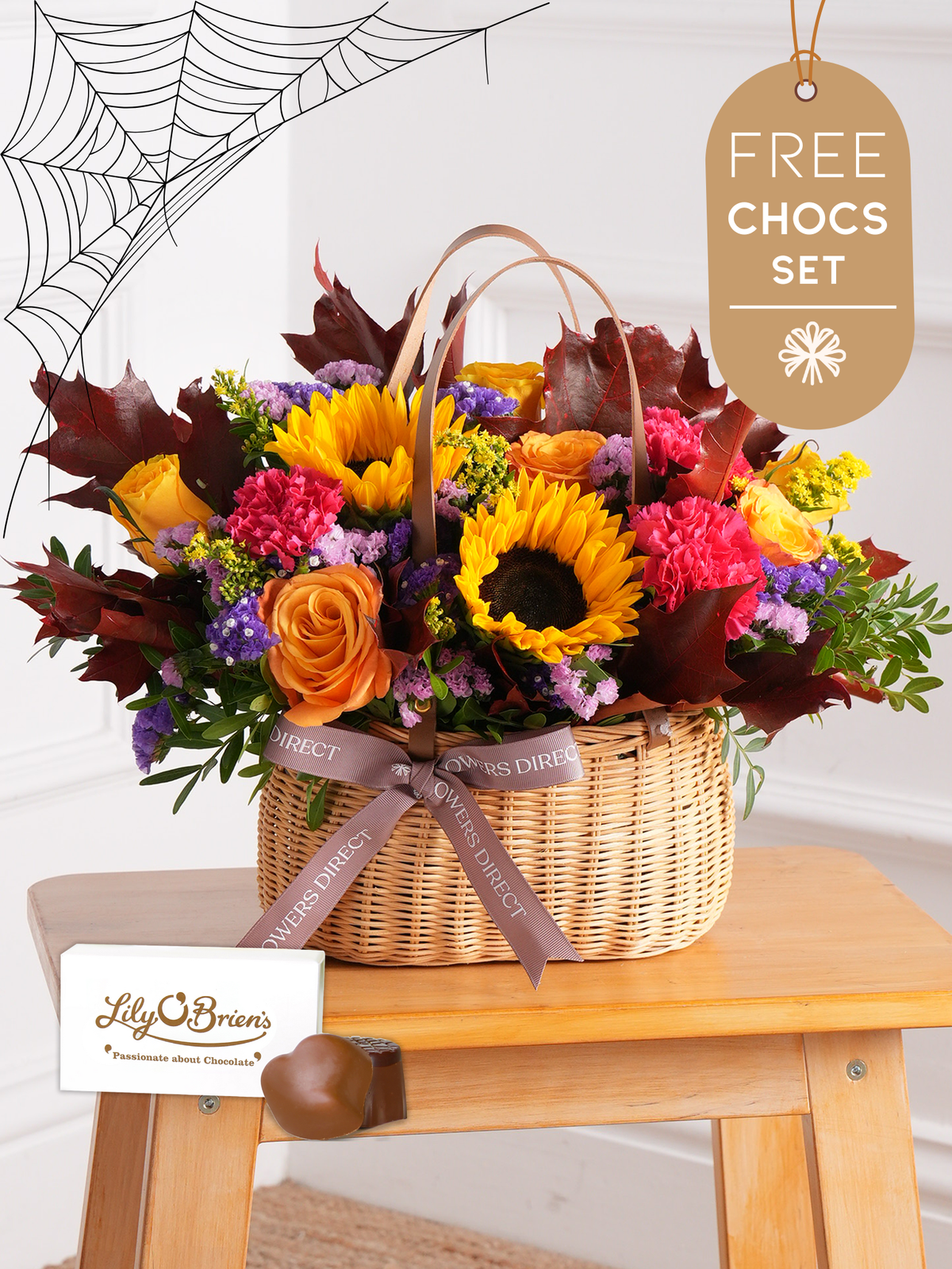 Autumn Charm Basket With Free Chocolate Set