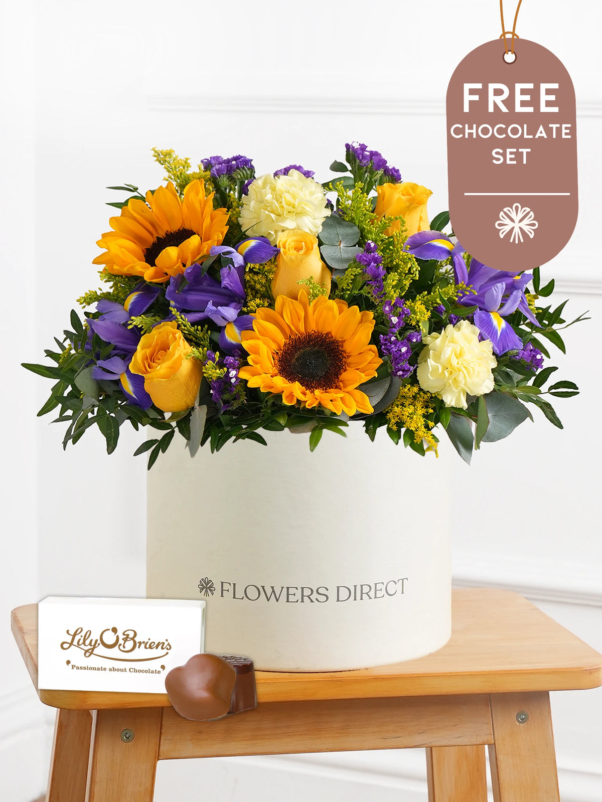 Iris Bliss - Hatbox with Free Chocolate Set