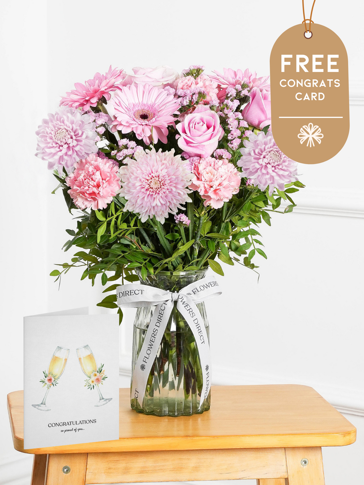 Darling - Vase with Free Congratulations Card
