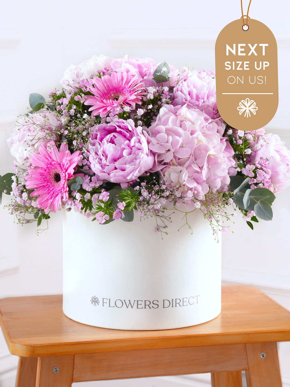 Peony Sweetheart Hatbox Next Size Up – On Us!