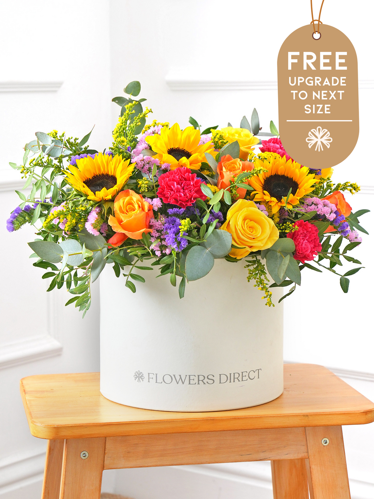 Colour Burst - Hatbox with Free Upgrade to Next Size