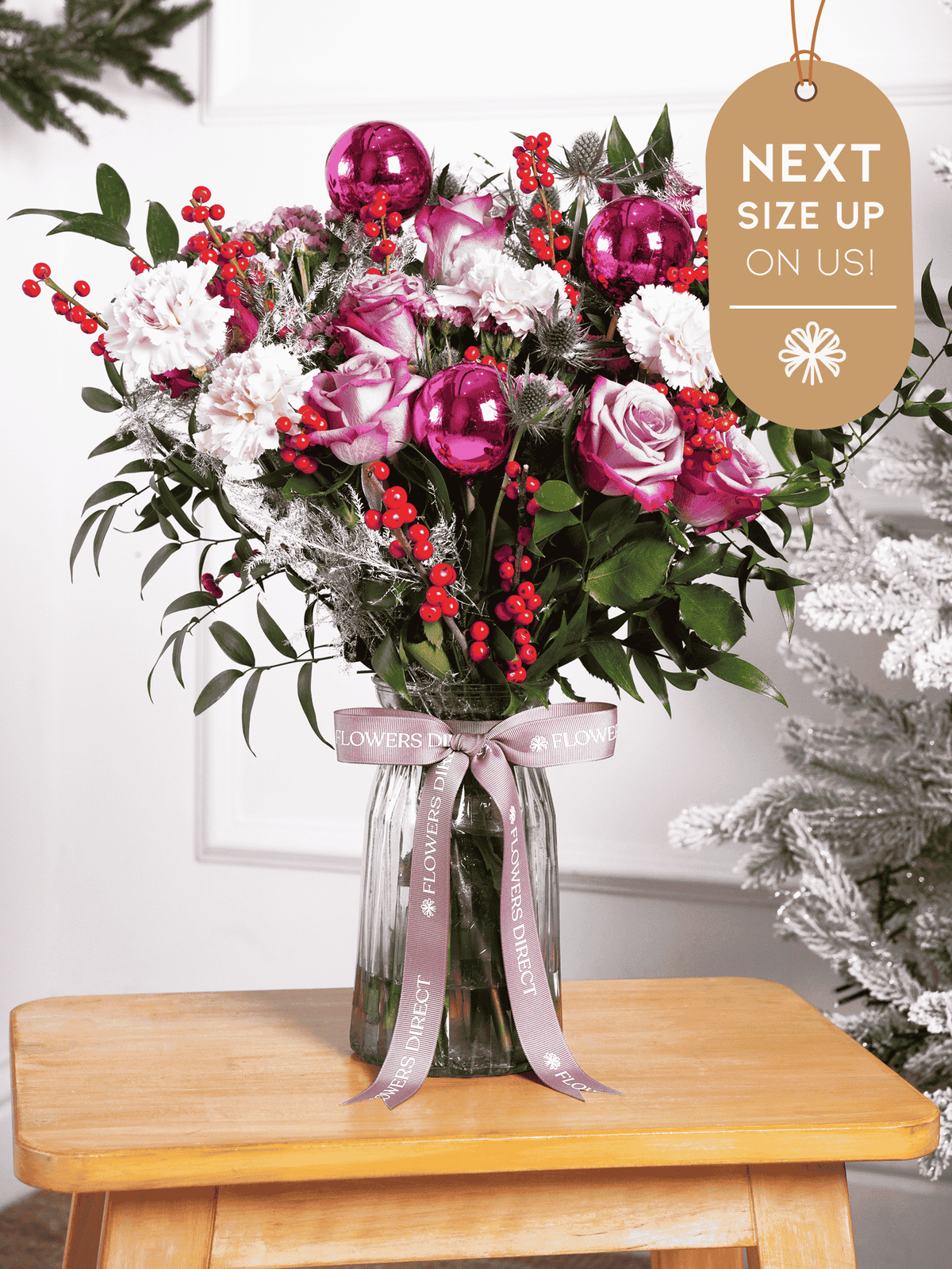 Purple Majesty Christmas Vase Next Size Up – On Us!