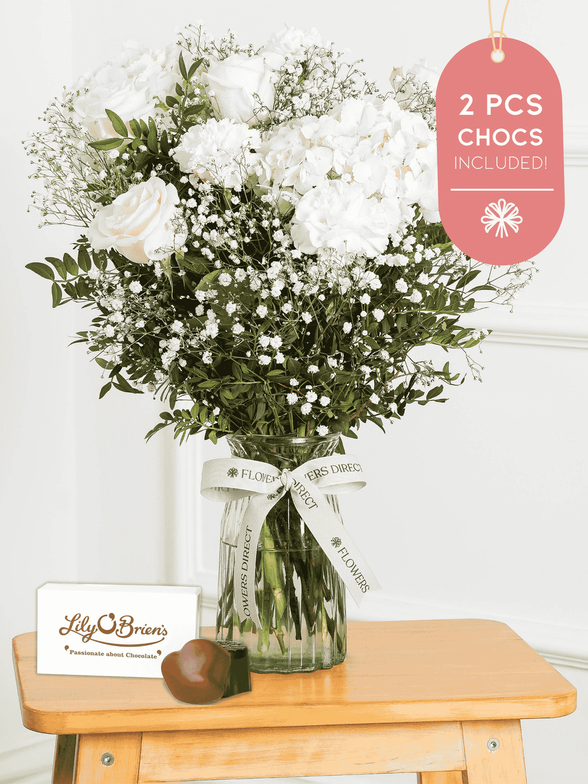 Pure Bliss Vase 2 Pcs Chocs included!