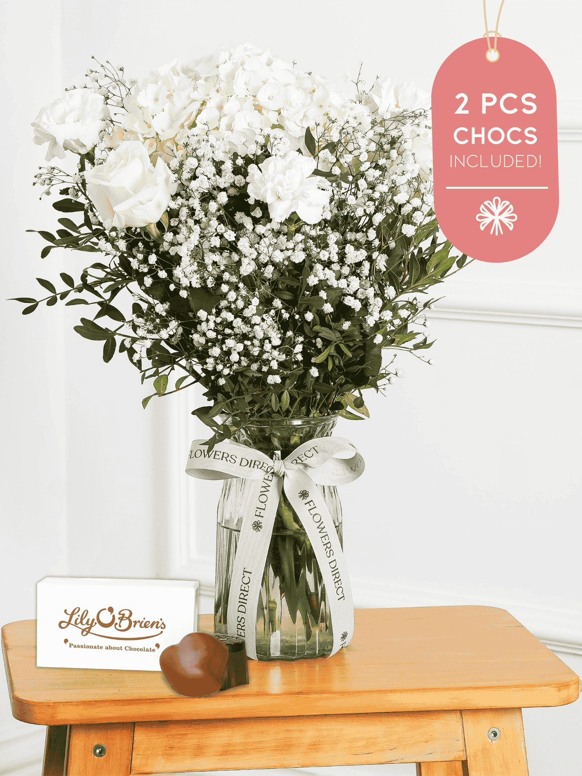 Pure Bliss Vase 2 Pcs Chocs included!