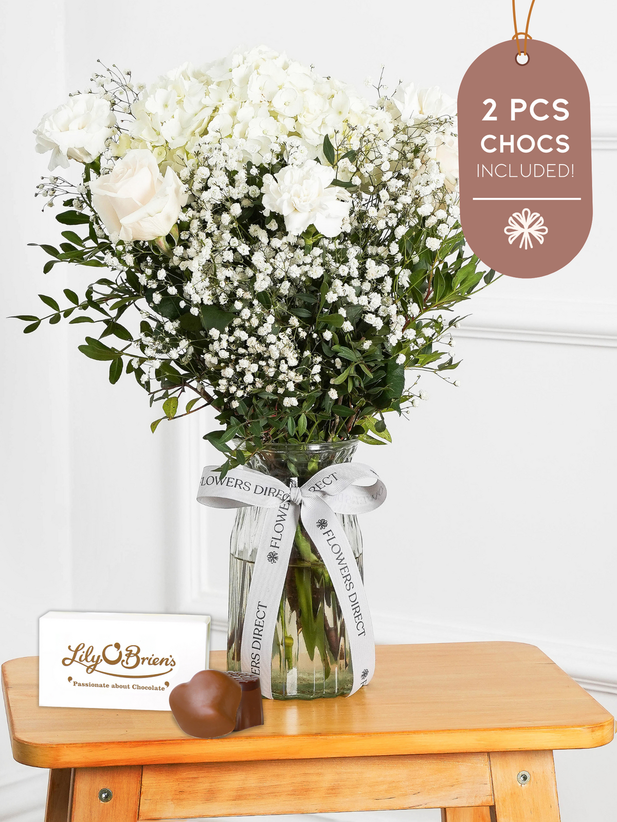 Pure Bliss Vase 2 Pcs Chocs included!
