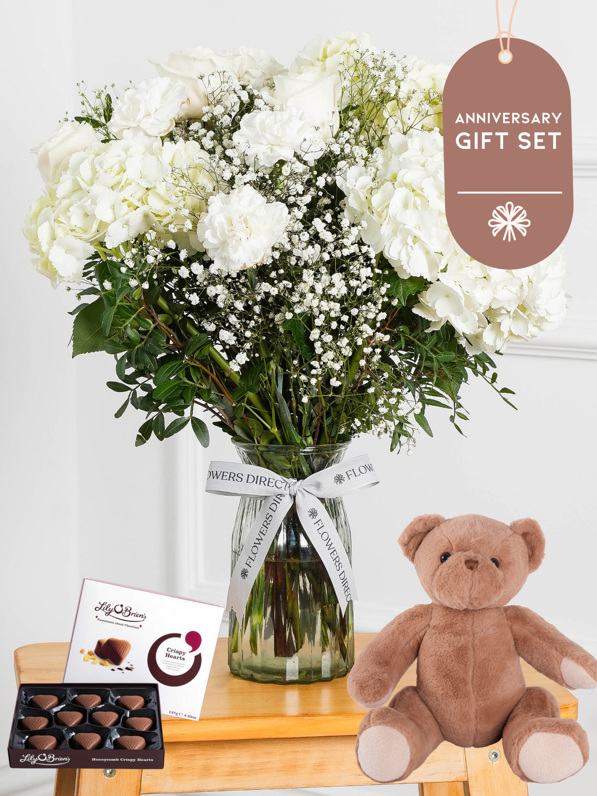 Anniversary Pure Bliss - Vase Gift Set