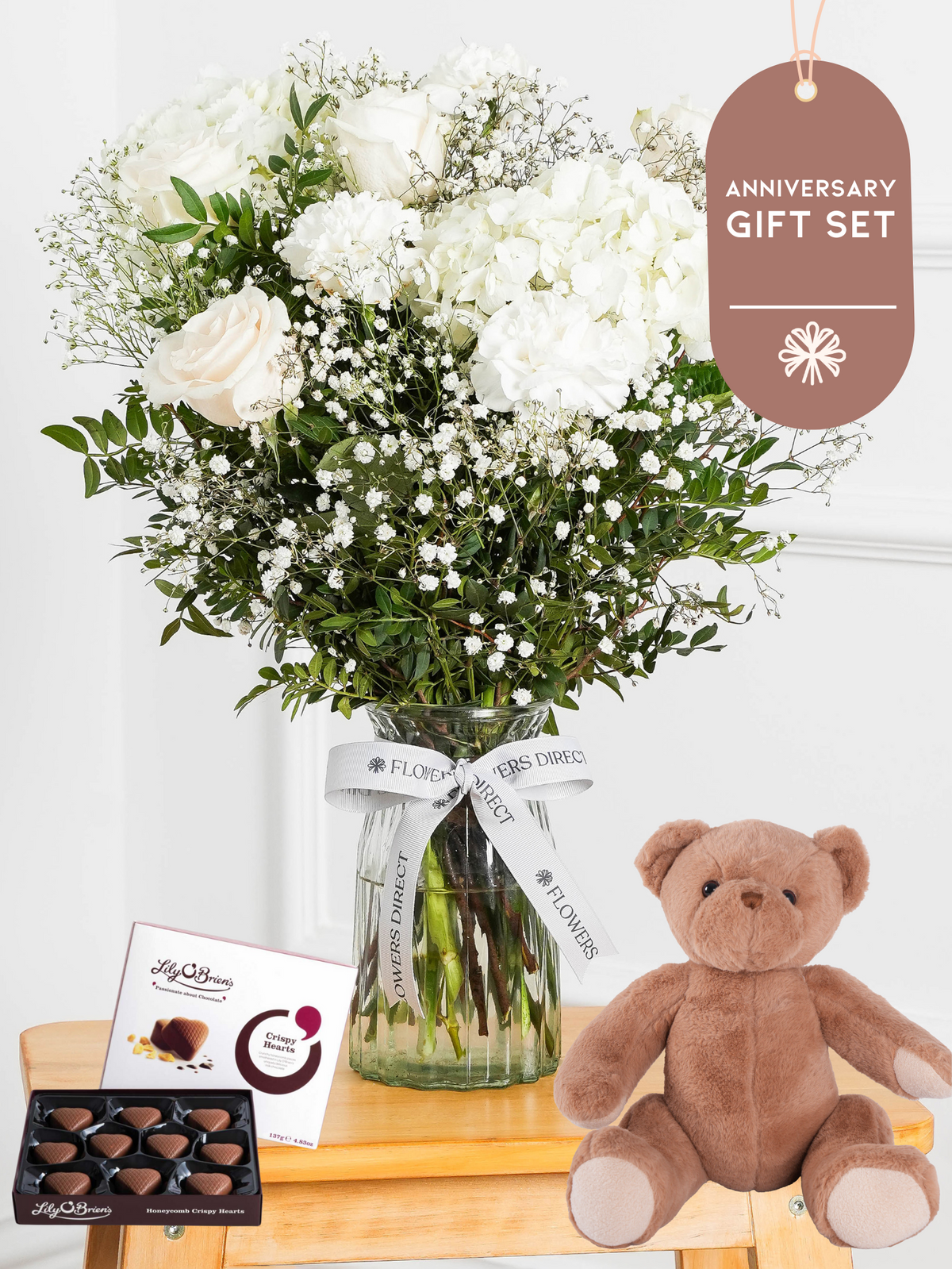 Anniversary Pure Bliss - Vase Gift Set