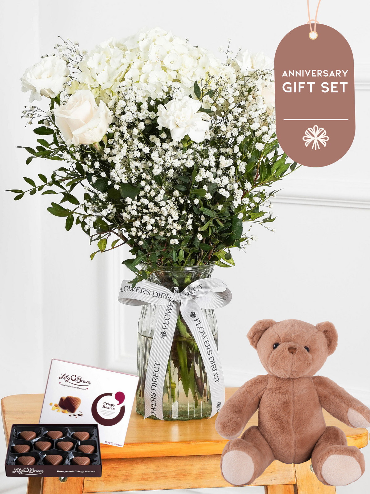 Anniversary Pure Bliss - Vase Gift Set