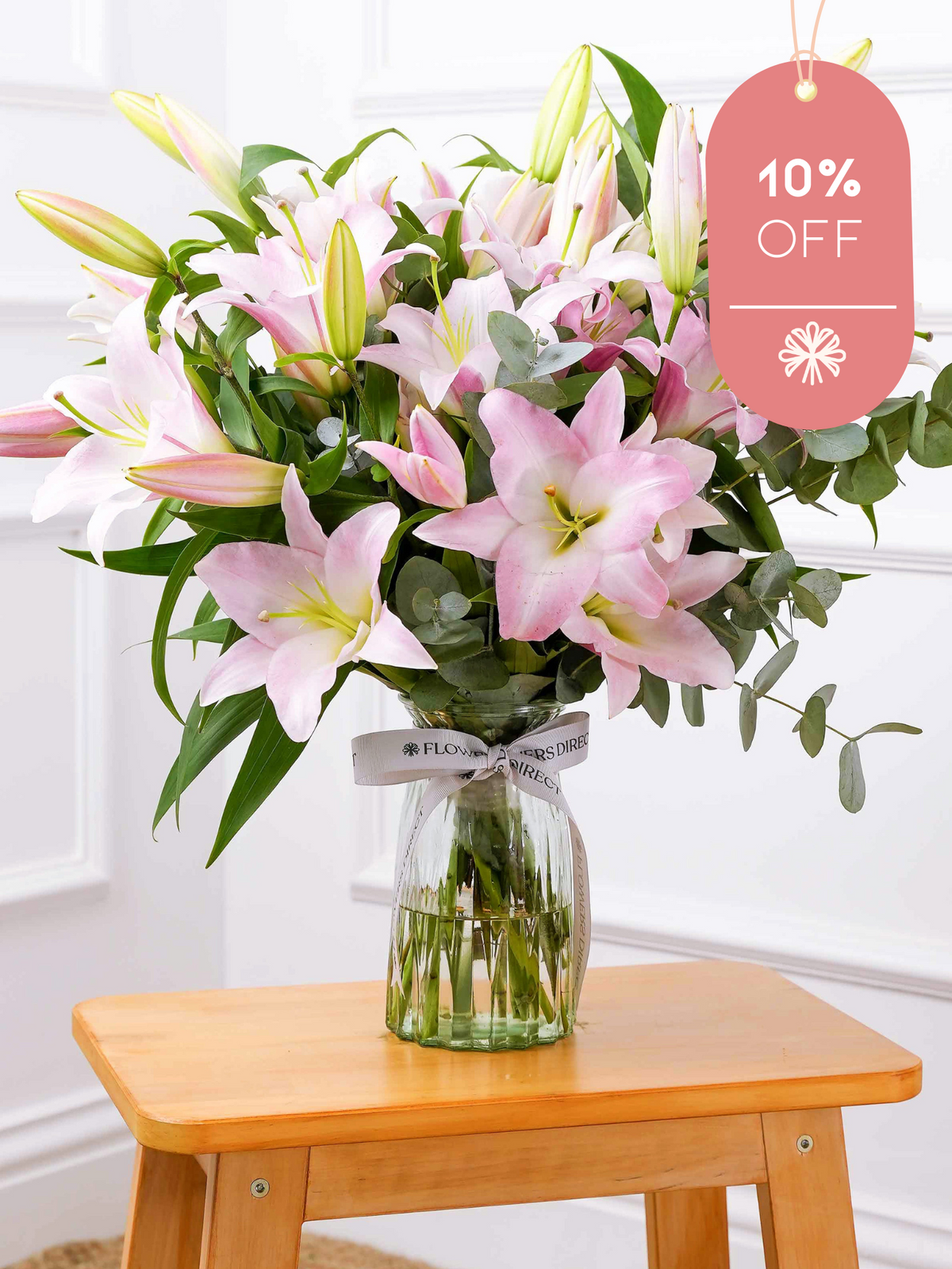 Pink Lily Vase 10% off