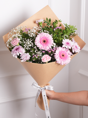 Pink Bunch! –  Immerse yourself in a world of elegance with our Hand-Tied Pink Bunch. This captivating...