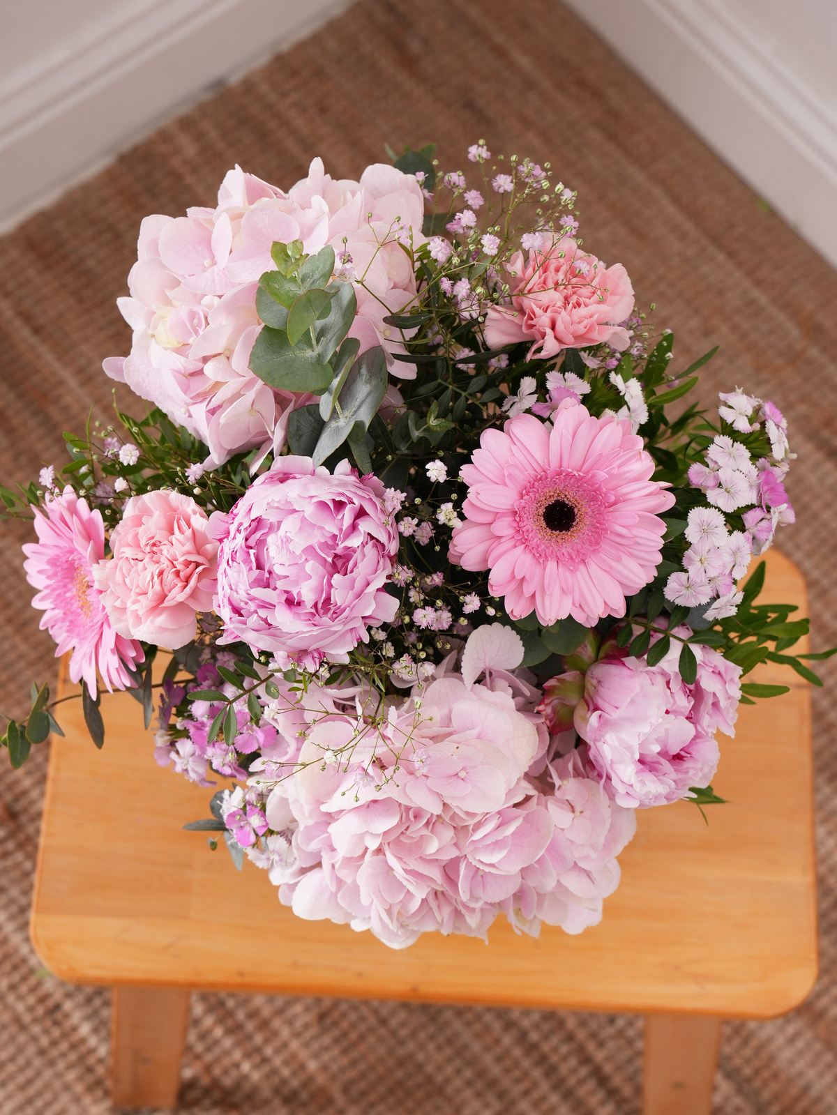 Birthday Peony Sweetheart - Vase (Complimentary Birthday Balloon)